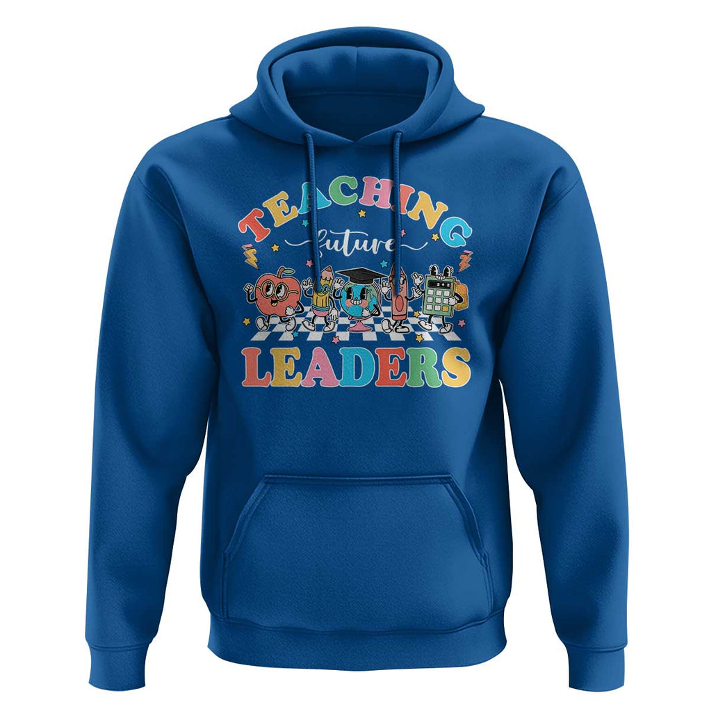 Teacher Hoodie Teaching Future Leaders Back To School TS09 Royal Blue Print Your Wear