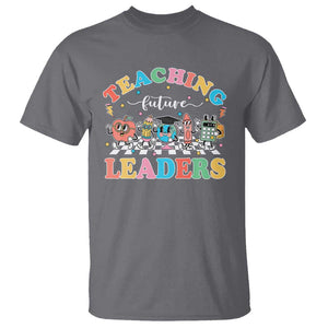 Teacher T Shirt Teaching Future Leaders Back To School TS09 Charcoal Print Your Wear