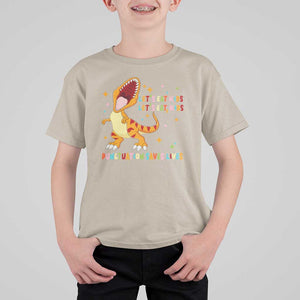 Funny Teacher T Shirt For Kid Let's Eat Kid Punctuation Saves Lives TS09 Sand Print Your Wear