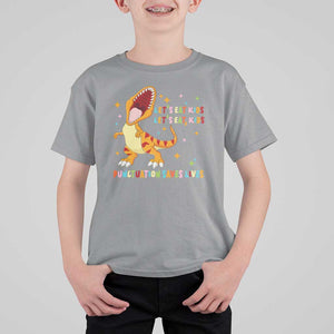 Funny Teacher T Shirt For Kid Let's Eat Kid Punctuation Saves Lives TS09 Sport Gray Print Your Wear