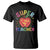 Funny Super Teacher Superhero Apple T Shirt TS09 Black Print Your Wear