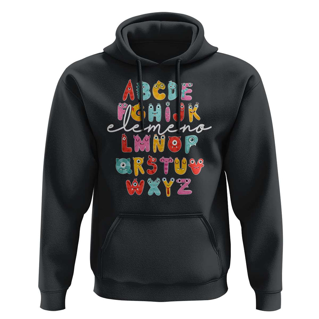 Teacher Alphabet Elemeno Cute Little Monster Hoodie TS09 Black Print Your Wear