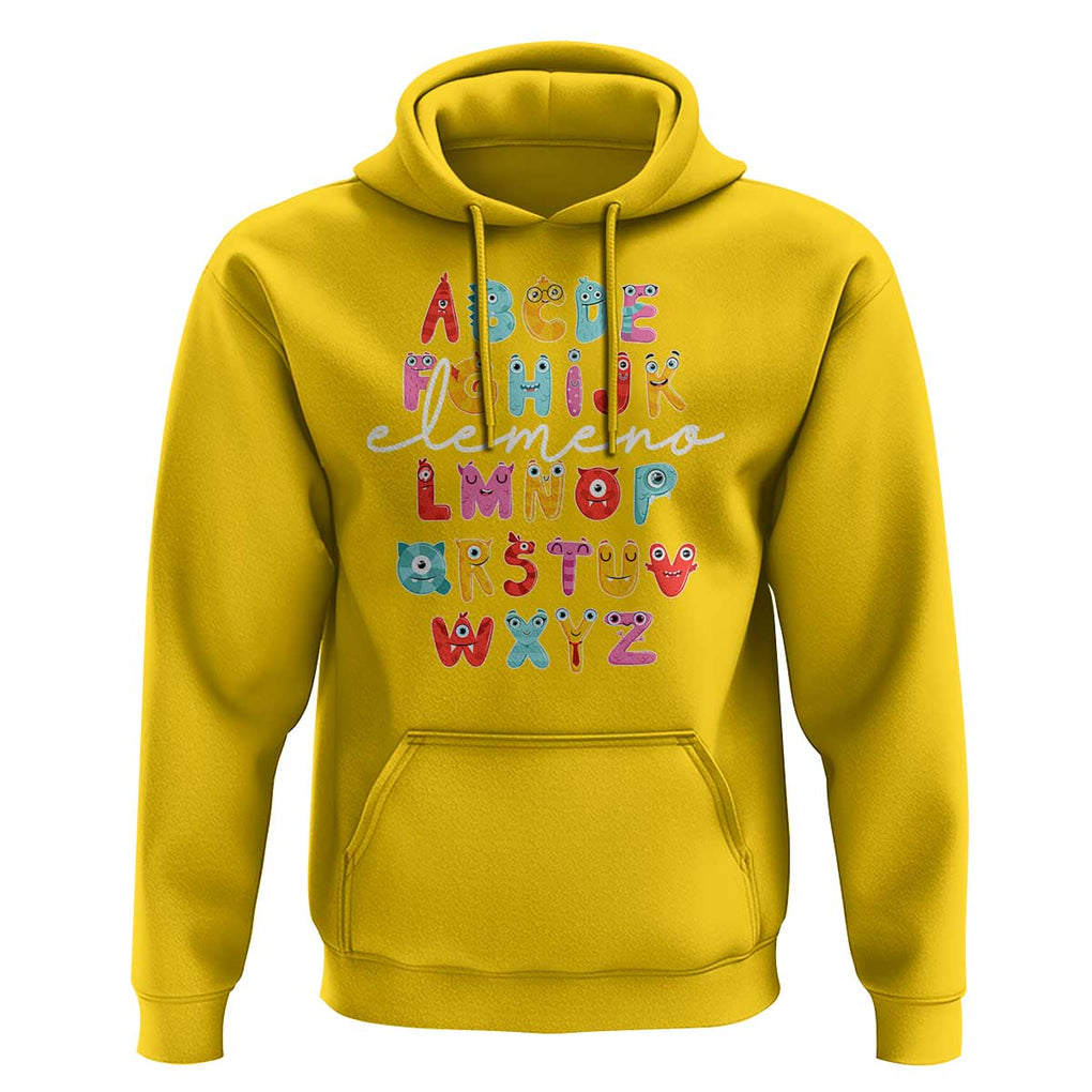 Teacher Alphabet Elemeno Cute Little Monster Hoodie TS09 Daisy Print Your Wear