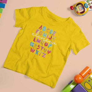 Teacher Alphabet Elemeno Cute Little Monster T Shirt For Kid TS09 Daisy Print Your Wear
