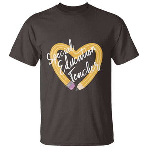 Special Education Teacher Teach Them Love Them Autism ADHD T Shirt TS09 Dark Chocolate Print Your Wear