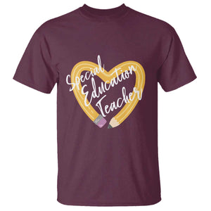 Special Education Teacher Teach Them Love Them Autism ADHD T Shirt TS09 Maroon Print Your Wear