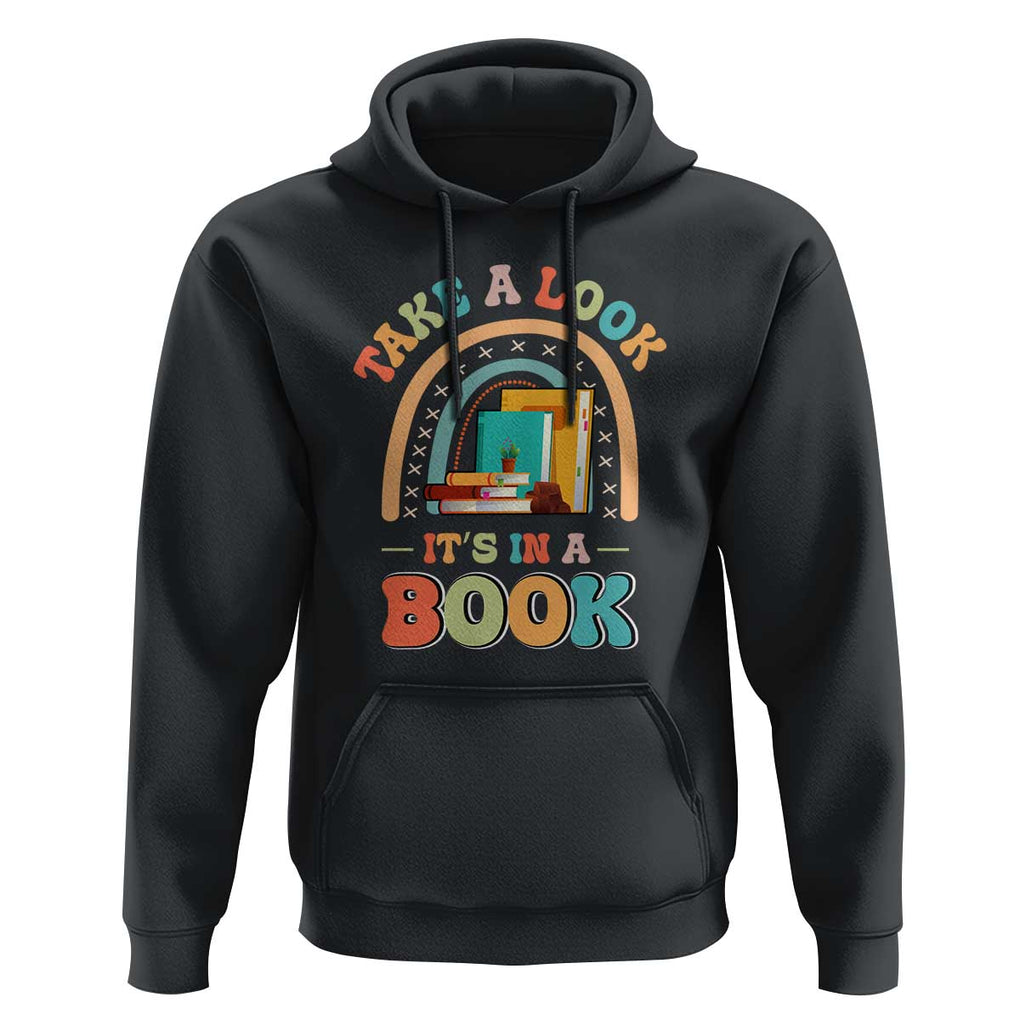 Librarian Hoodie Take A Look It's in A Book TS09 Black Print Your Wear