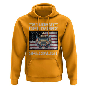 School Bus Driver Hoodie Student Delivery Specialist American Flag TS09 Gold Print Your Wear