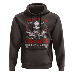 Native American Cherokee Hoodie Pride Respect Courage Indigenous TS09 Dark Chocolate Print Your Wear