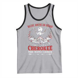 Native American Cherokee Tank Top Pride Respect Courage Indigenous TS09 Athletic Heather Black Print Your Wear