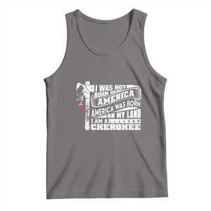 Native American Cherokee Tank Top America Was Born On My Land TS09 Deep Heather Print Your Wear