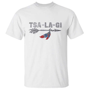 Native American Cherokee Tsalagi T Shirt TS09 White Print Your Wear