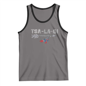 Native American Cherokee Tsalagi Tank Top TS09 Deep Heather Black Print Your Wear