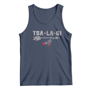 Native American Cherokee Tsalagi Tank Top TS09 Navy Print Your Wear