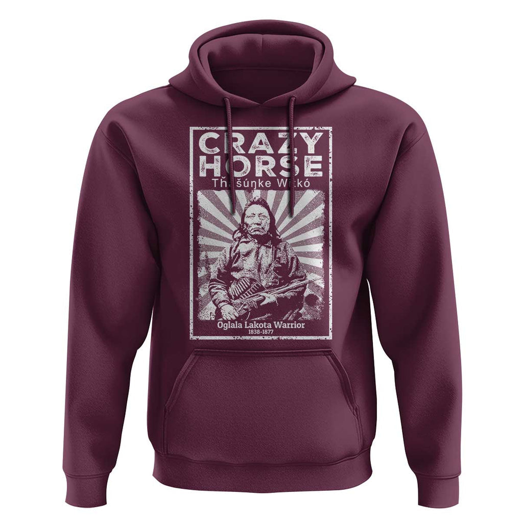 American Indian Crazy Horse Lakota Hoodie TS09 Maroon Print Your Wear