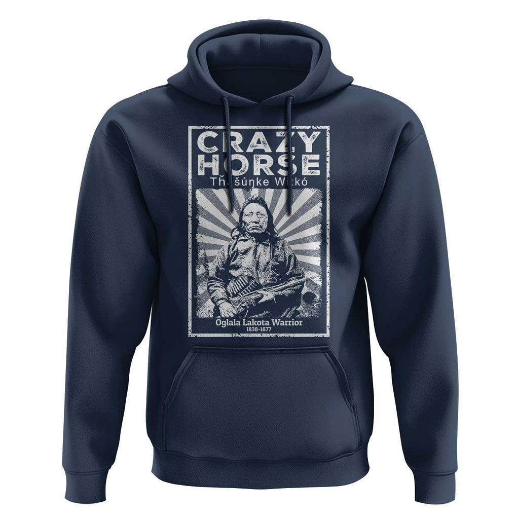 American Indian Crazy Horse Lakota Hoodie TS09 Navy Print Your Wear
