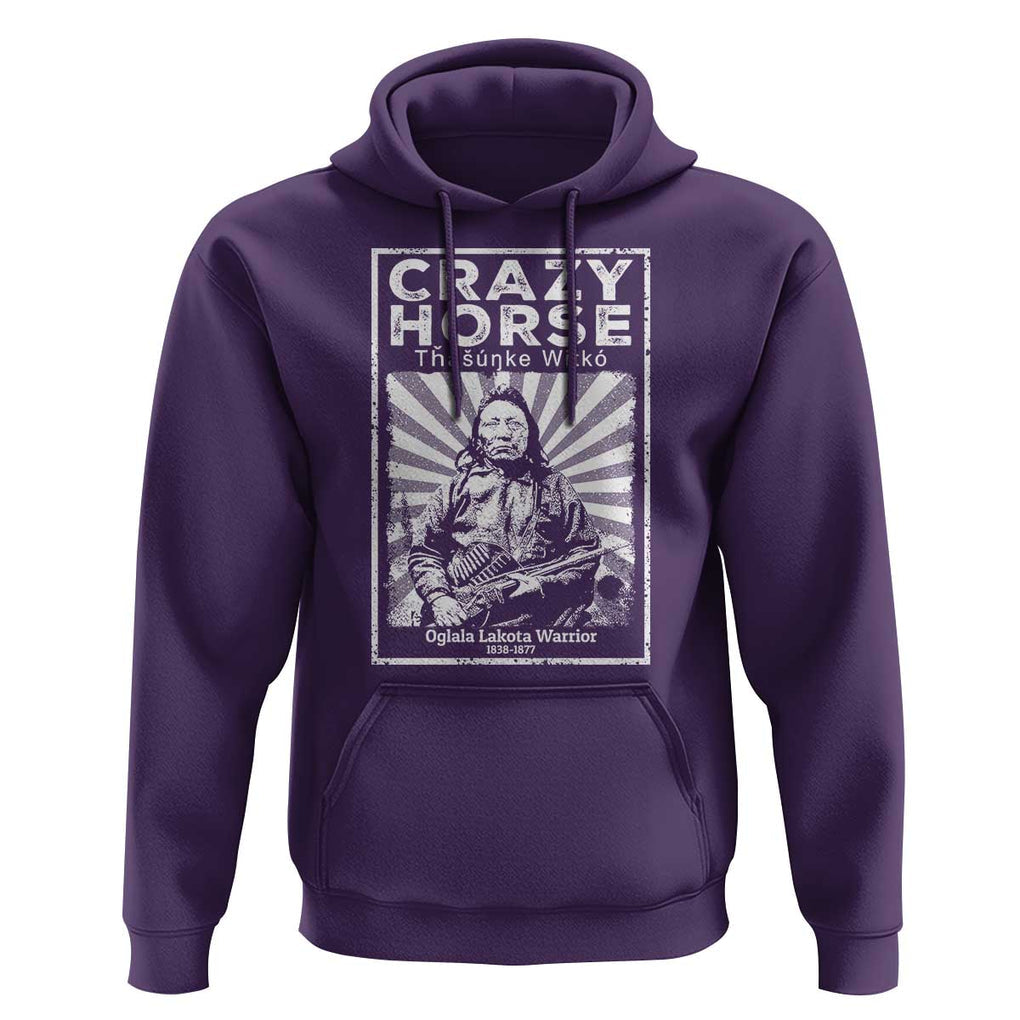 American Indian Crazy Horse Lakota Hoodie TS09 Purple Print Your Wear