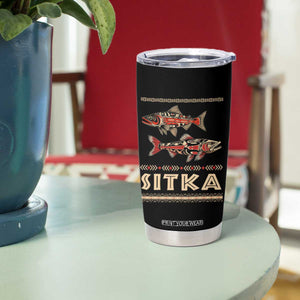 Native American Alaska Tumbler Cup Sitka Salmon Fishermen Art TS09 Print Your Wear