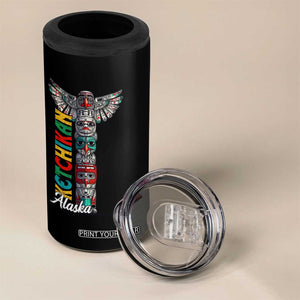 Native American Alaska 4 in 1 Can Cooler Tumbler Ketchikan Totem Pole TS09 Print Your Wear