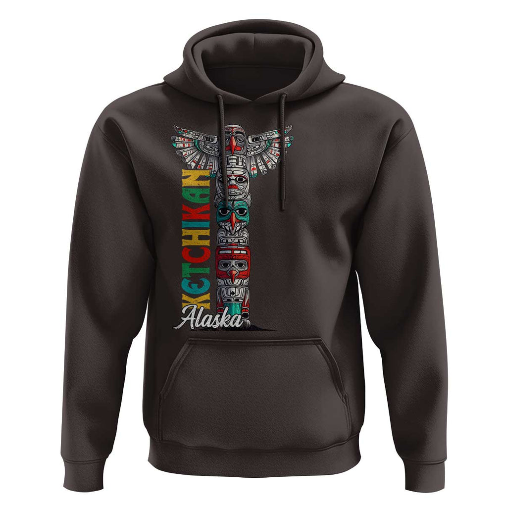 Native American Alaska Hoodie Ketchikan Totem Pole TS09 Dark Chocolate Print Your Wear