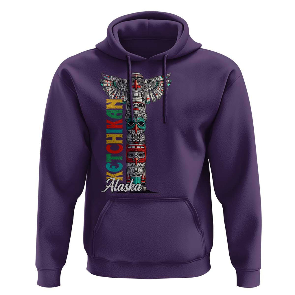 Native American Alaska Hoodie Ketchikan Totem Pole TS09 Purple Print Your Wear