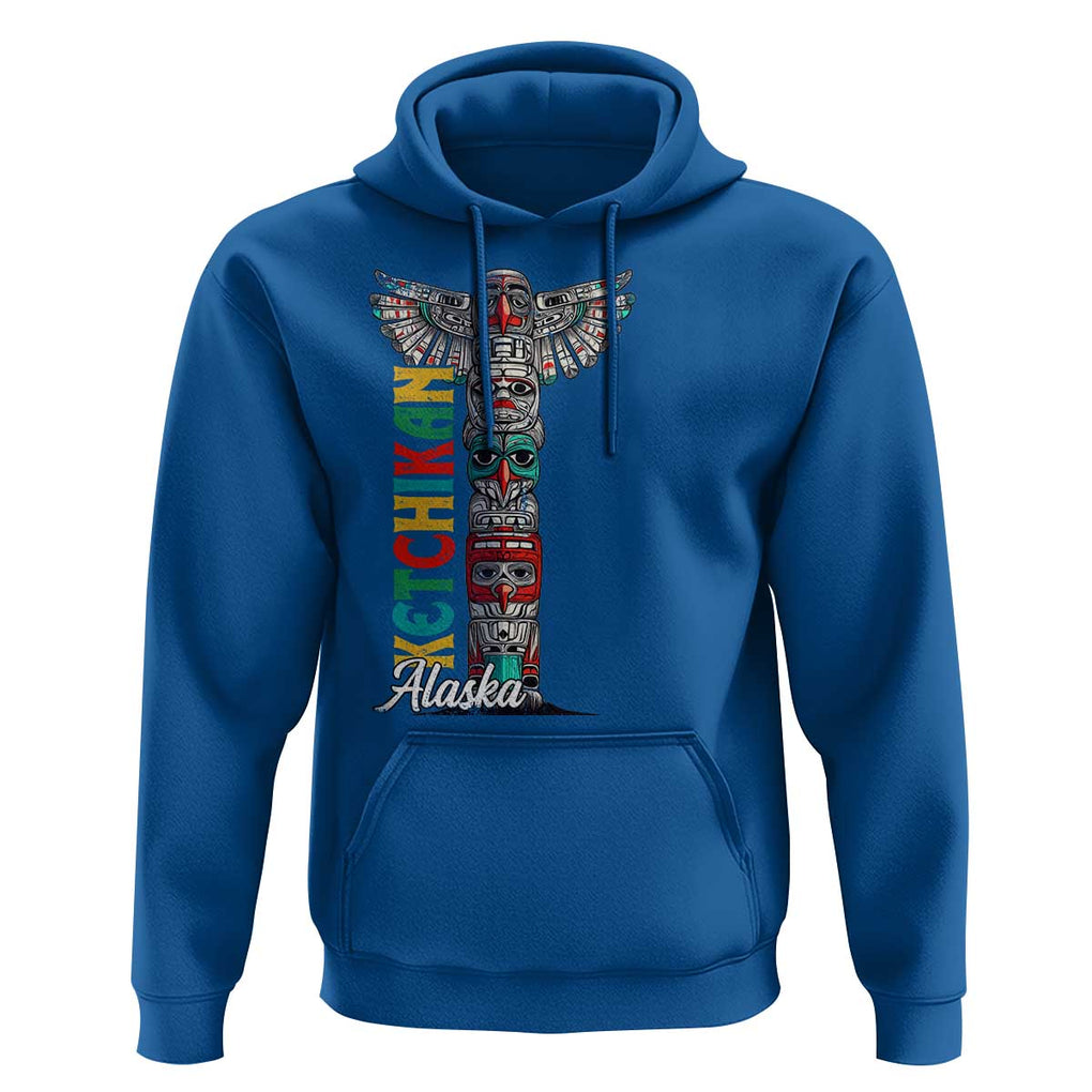 Native American Alaska Hoodie Ketchikan Totem Pole TS09 Royal Blue Print Your Wear