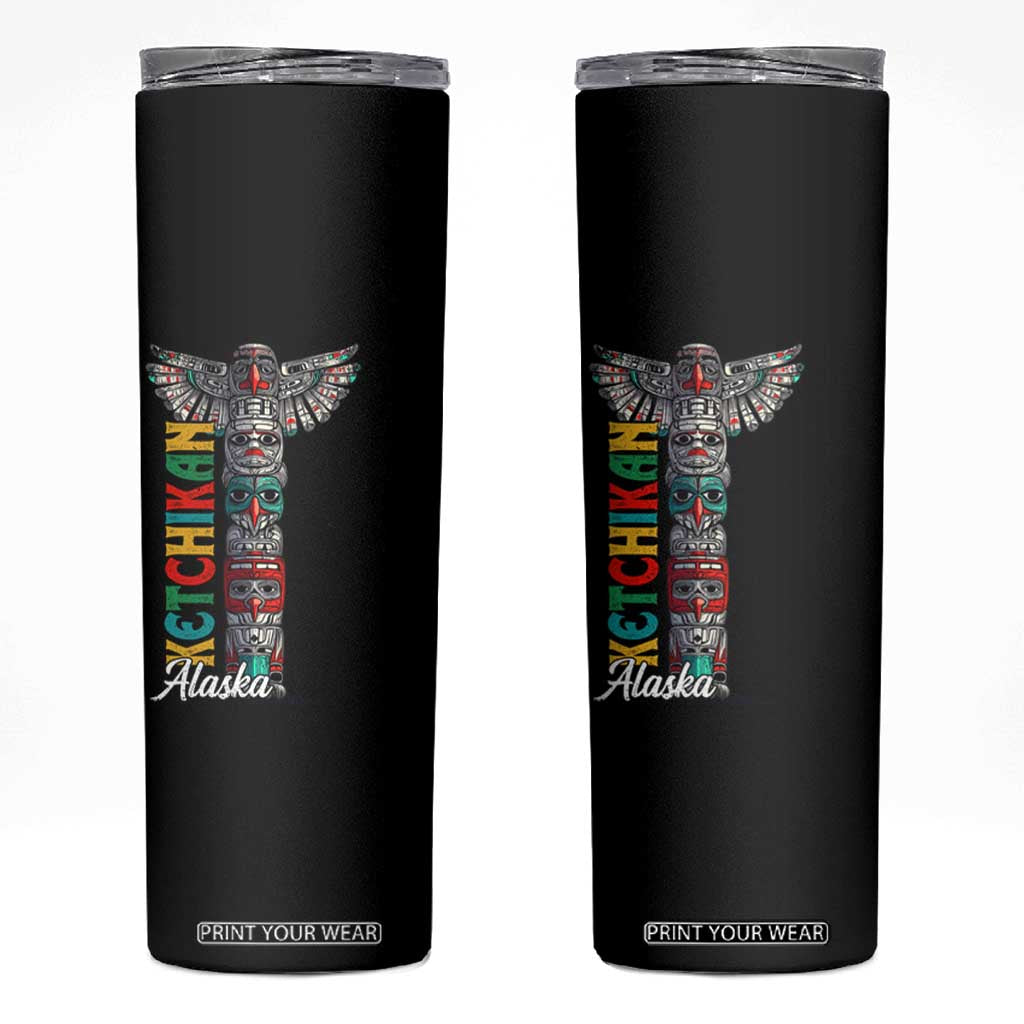 Native American Alaska Skinny Tumbler Ketchikan Totem Pole TS09 Black Print Your Wear