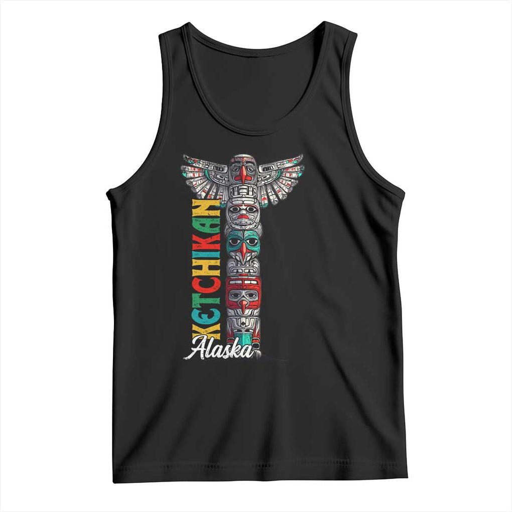 Native American Alaska Tank Top Ketchikan Totem Pole TS09 Black Print Your Wear