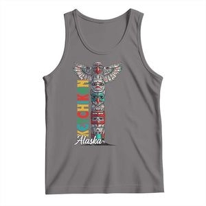 Native American Alaska Tank Top Ketchikan Totem Pole TS09 Deep Heather Print Your Wear