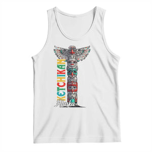 Native American Alaska Tank Top Ketchikan Totem Pole TS09 White Print Your Wear