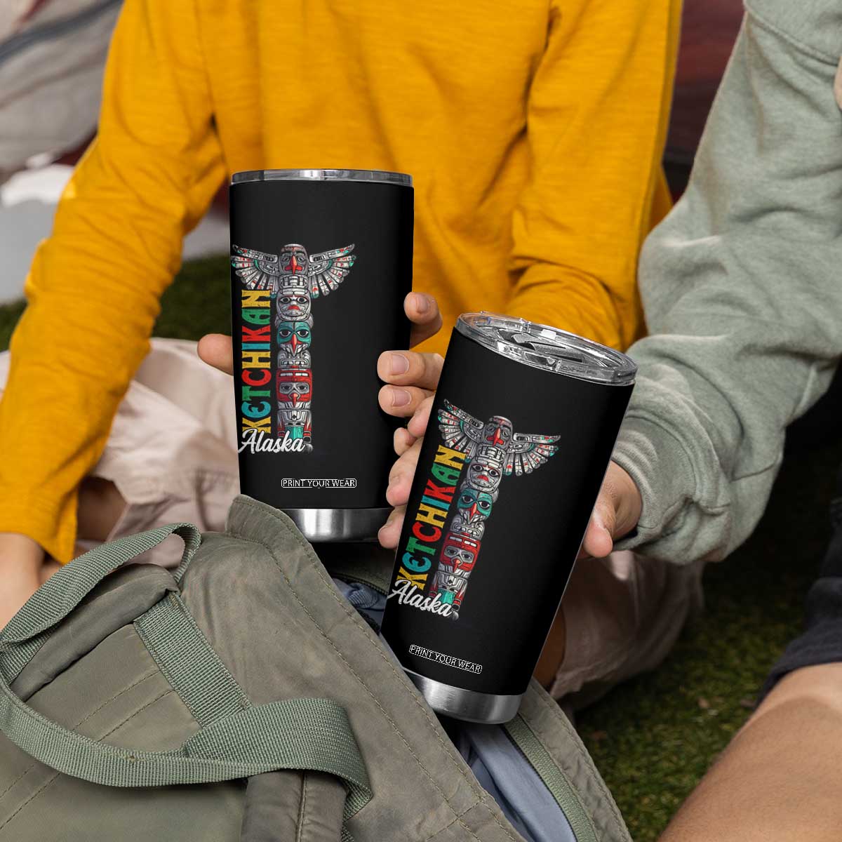 Native American Alaska Tumbler Cup Ketchikan Totem Pole TS09 Print Your Wear