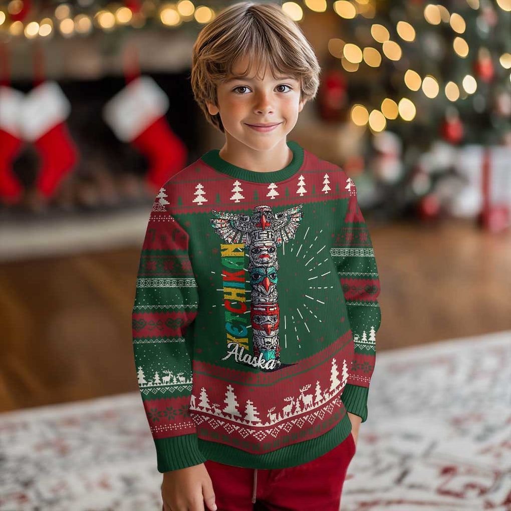 Native American Alaska Ugly Christmas Sweater Ketchikan Totem Pole TS09 Christmas Print Your Wear