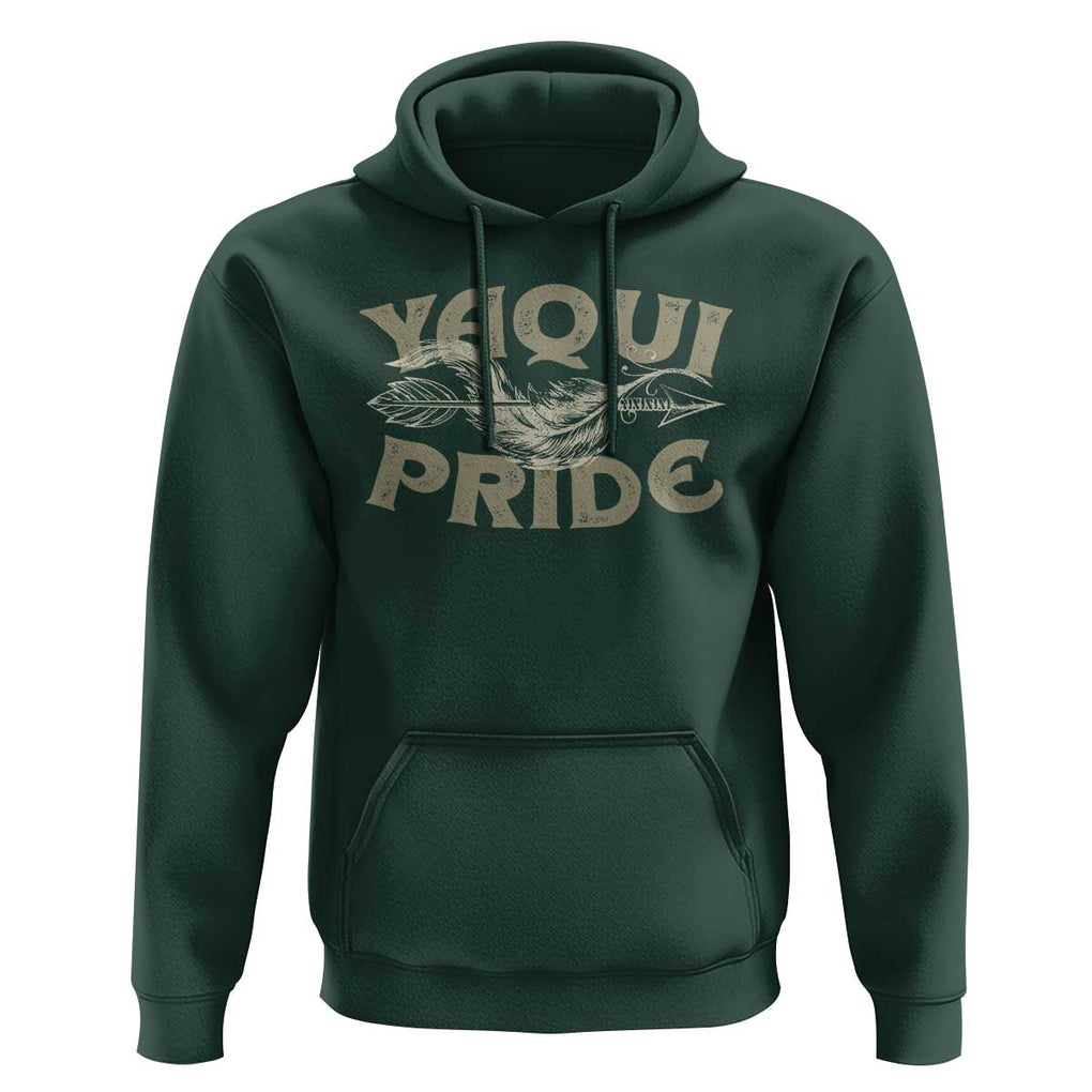 Yaqui Pride Hoodie Native American Indian Indigenous TS09 Dark Forest Green Print Your Wear