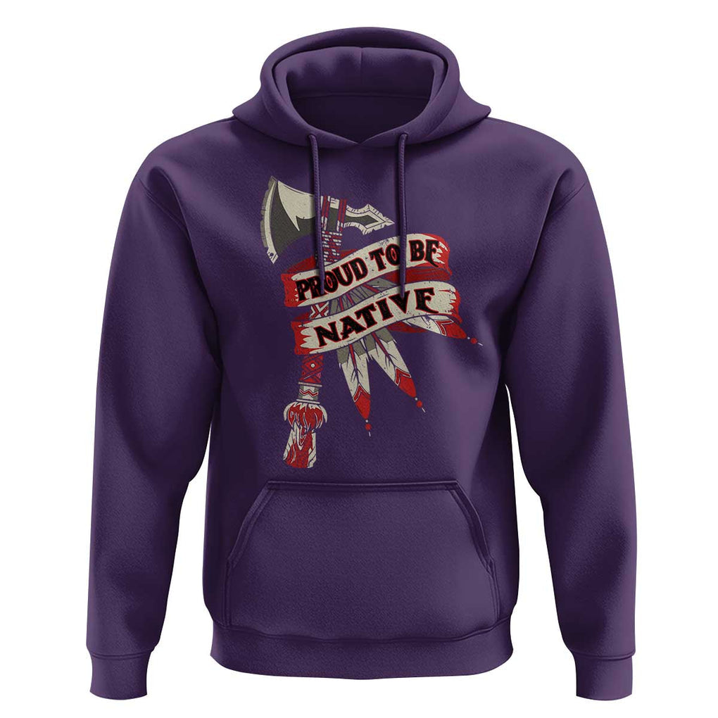Proud To Be Native Hoodie American Indian Indigenous TS09 Purple Print Your Wear