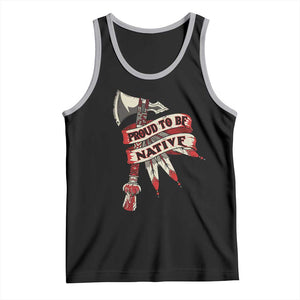 Proud To Be Native Tank Top American Indian Indigenous TS09 Black Athletic Heather Print Your Wear