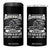 American Indian 4 in 1 Can Cooler Tumbler America Was Born On My Land TS09 One Size: 16 oz Black Print Your Wear