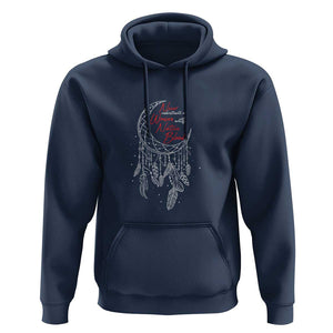 Indigenous Woman Hoodie Never Underestimate A Woman With Native Blood Dreamcatcher TS09 Navy Print Your Wear