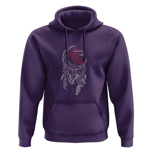 Indigenous Woman Hoodie Never Underestimate A Woman With Native Blood Dreamcatcher TS09 Purple Print Your Wear