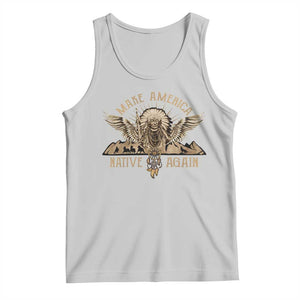 Native American Tank Top Make America Native Again Wild Life TS09 Ash Print Your Wear