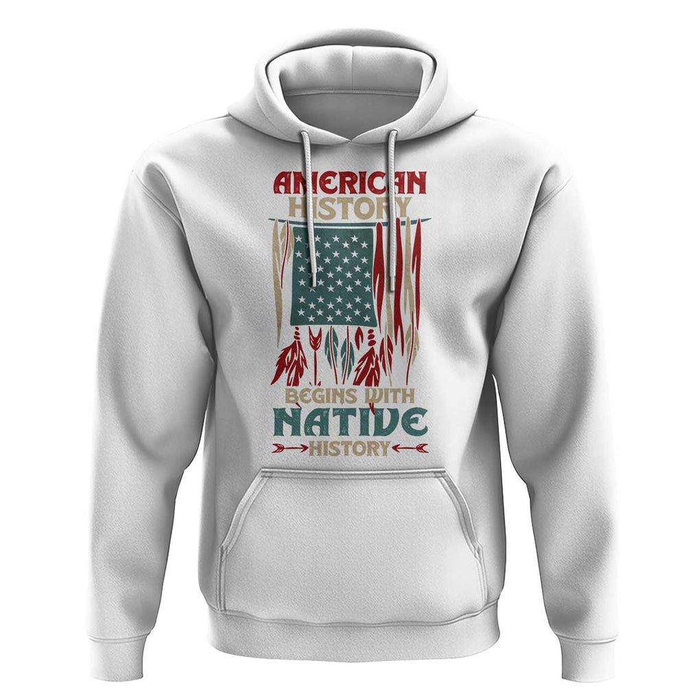 Make America Native Again America Flag Hoodie TS09 White Print Your Wear