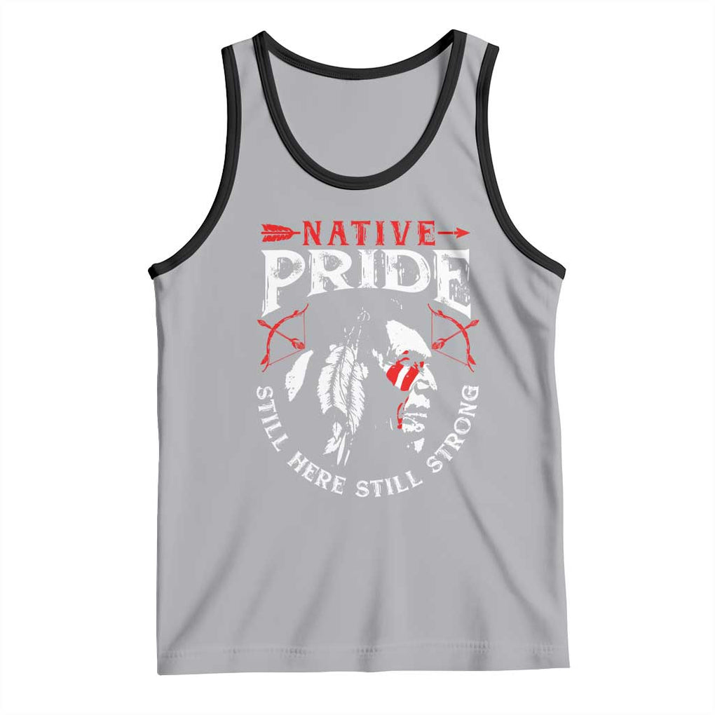 Native Pride Tank Top Still Here Still Strong American Indian TS09 Athletic Heather Black Print Your Wear