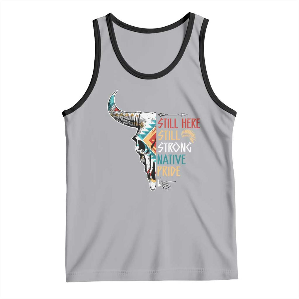 Native Pride Still Here Still Strong American Indian Tank Top TS09 Athletic Heather Black Print Your Wear