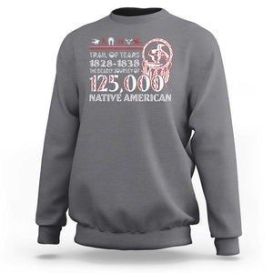 Trail Of Tears Sweatshirt The Deadly Journey 1828 1838 TS09 Charcoal Print Your Wear