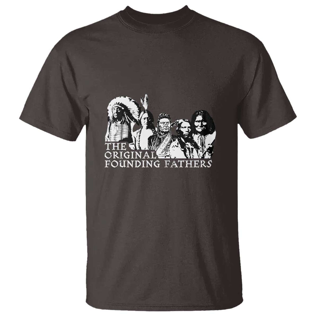 Native American Indian Original Founding Fathers T Shirt TS09 Dark Chocolate Print Your Wear