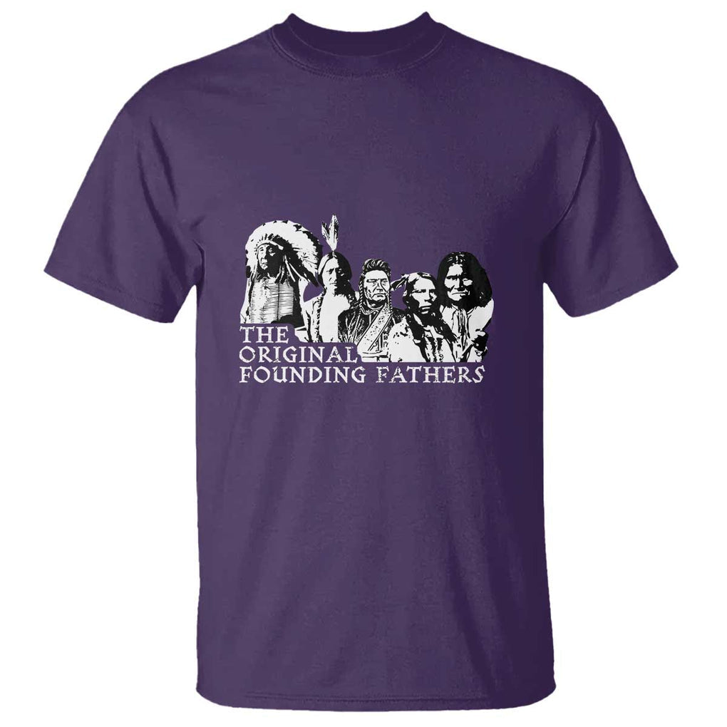 Native American Indian Original Founding Fathers T Shirt TS09 Purple Print Your Wear