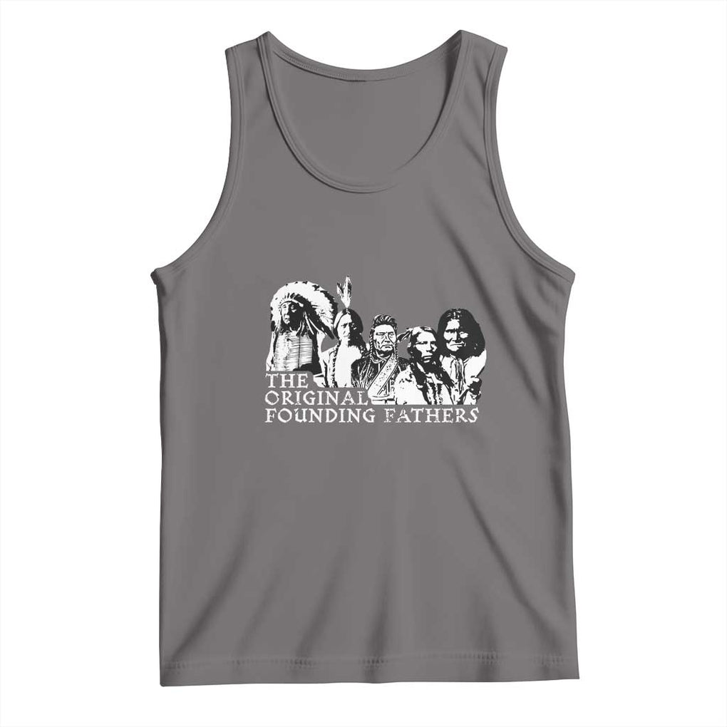 Native American Indian Original Founding Fathers Tank Top TS09 Deep Heather Print Your Wear
