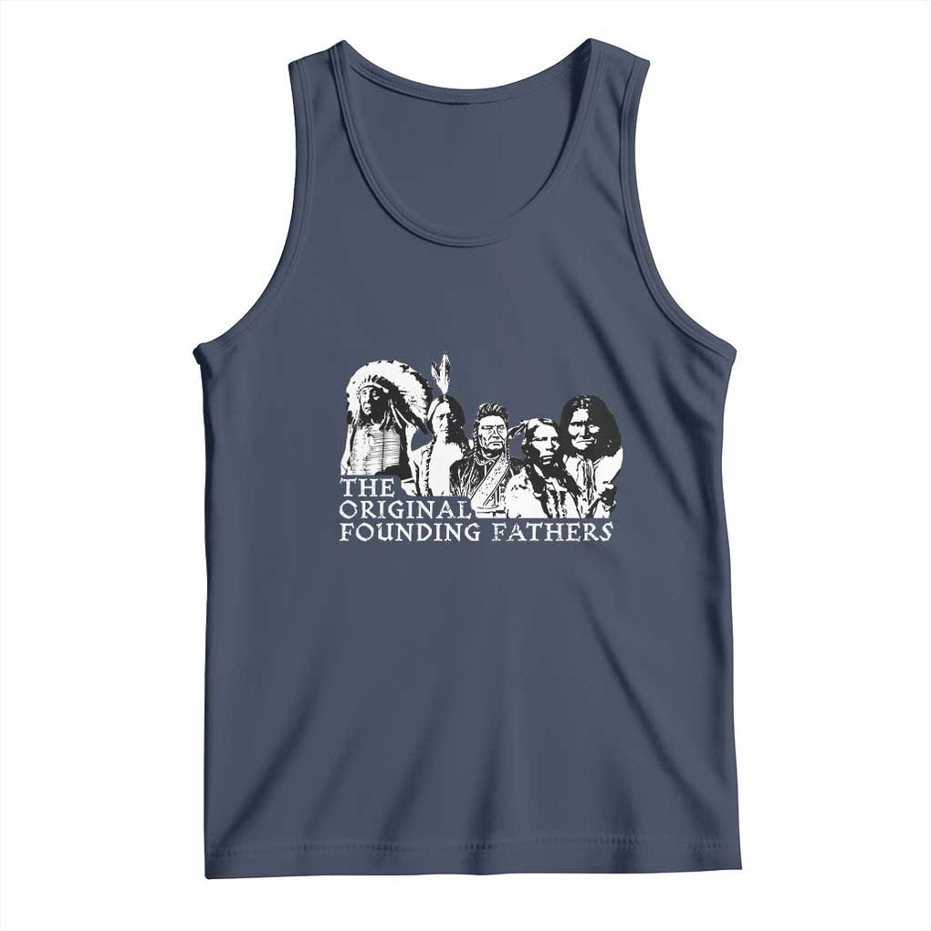 Native American Indian Original Founding Fathers Tank Top TS09 Navy Print Your Wear