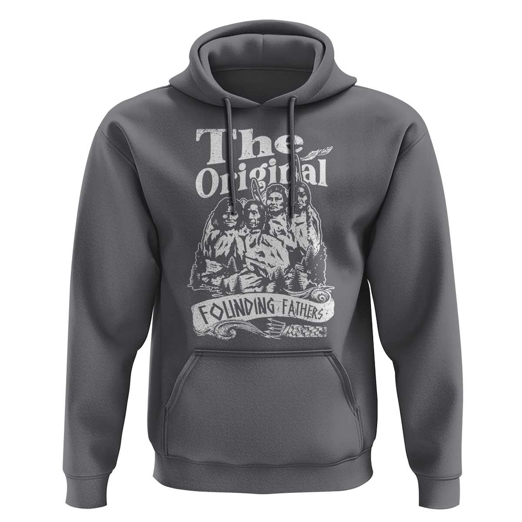 Native American Indian Hoodie Original Founding Fathers TS09 Charcoal Print Your Wear