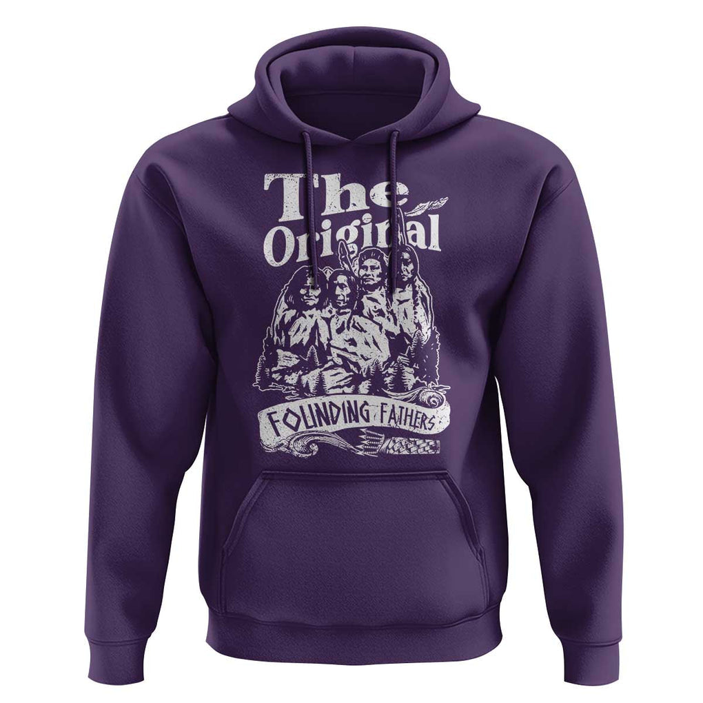 Native American Indian Hoodie Original Founding Fathers TS09 Purple Print Your Wear