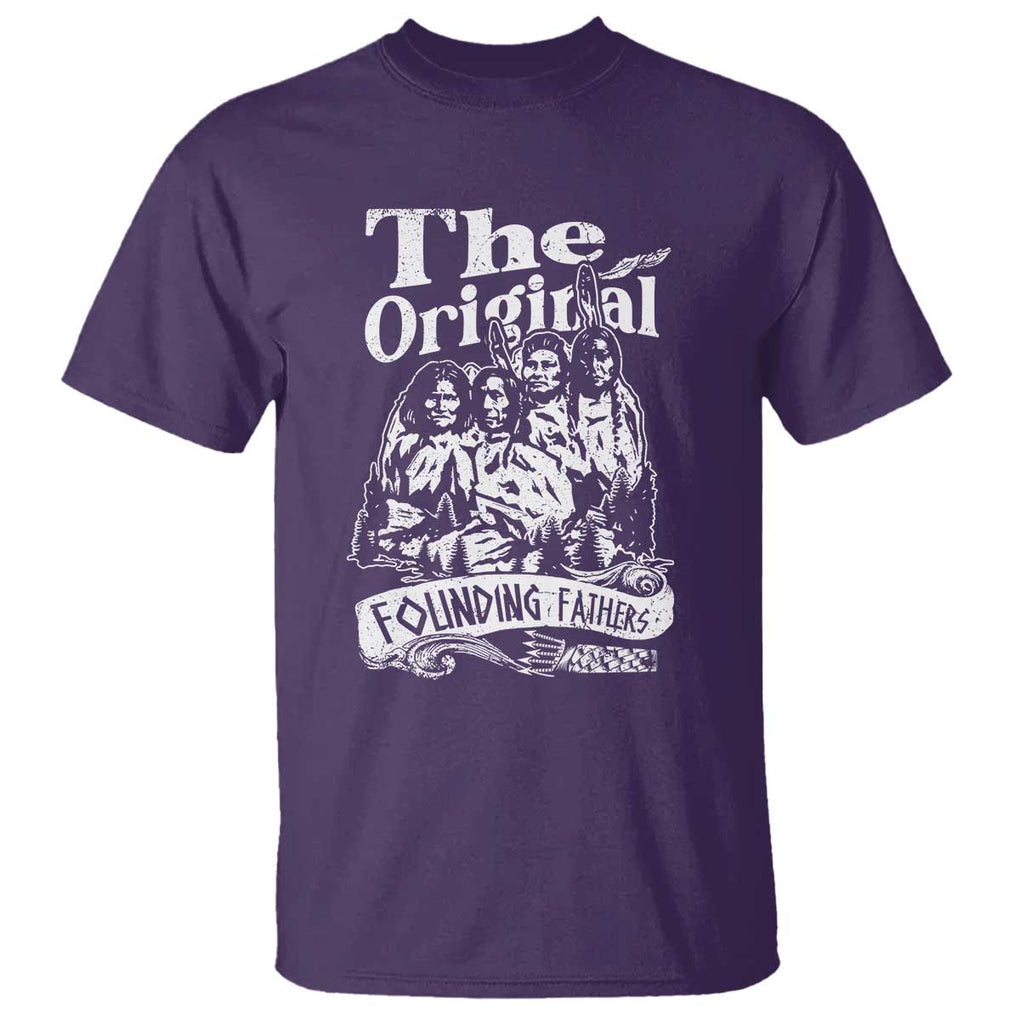 Native American Indian T Shirt Original Founding Fathers TS09 Purple Print Your Wear